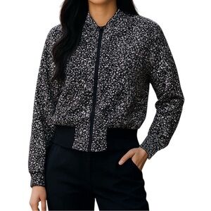 JOSEPH 100% Silk Bomber Jacket Coat, US 6/EU 38